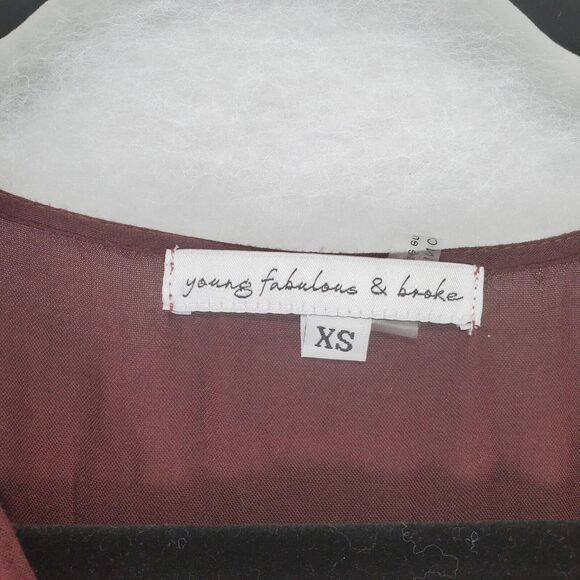 XS Young Fabulous & Broke Isla Dress Tie Dye Wrap Beach Maxi Swimsuit Cover Up - Picture 6 of 10